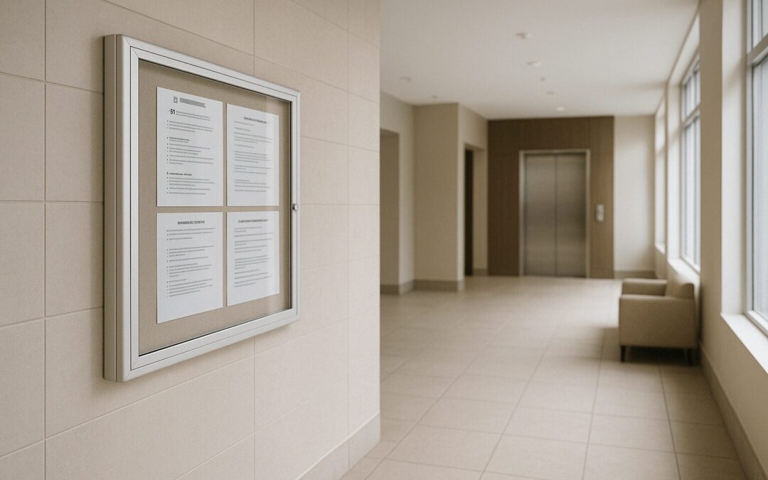 Guide Complet sur les Vitrines d’Affichage dans les Halls d’Immeubles